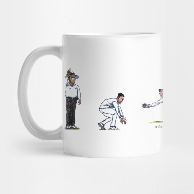 Cricket players and umpire by dizzycat-biz